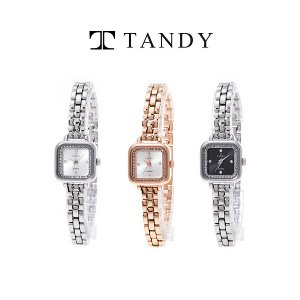 탠디 어썸스퀘어 다이아몬드 메탈여성 시계 T-4032